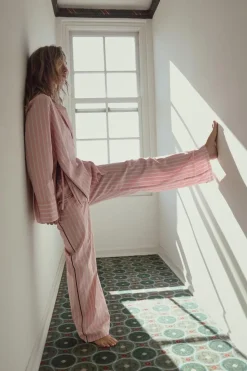 Fashion CAMISA CRUZADA RAYAS VIVO CONTRASTE Mujer Camisas / Blusas