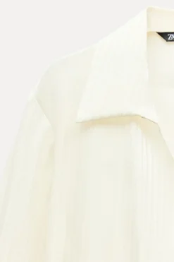 Online CAMISA CRUZADA TEJIDO BRILLO Mujer Camisas / Blusas