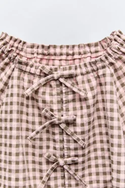 Niños ZARA 6 - 14 Años·Blusas / Camisas<CAMISA CUADRO VICHY LACITOS