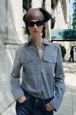 Online CAMISA CUADRO VICHY ZW COLLECTION Mujer Camisas / Blusas