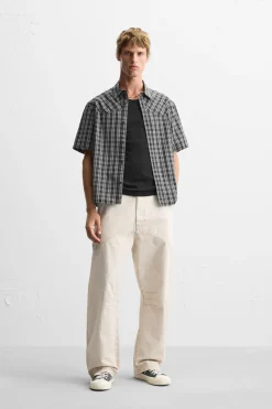 Sale CAMISA CUADROS Hombre Camisas