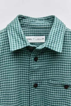 Niños ZARA 6 - 14 Años·Camisas / Sobrecamisas<CAMISA CUADROS