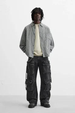 Online CAMISA CUADROS BOLSILLO Hombre Camisas