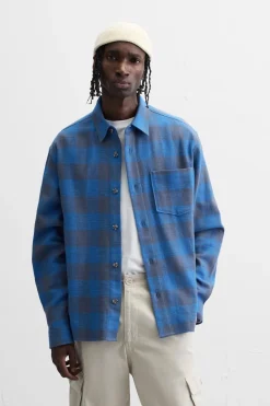 Sale CAMISA CUADROS BOLSILLO Hombre Camisas