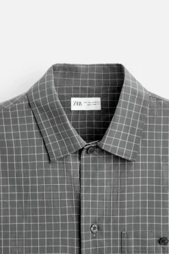 Outlet CAMISA CUADROS BOLSILLO Hombre Camisas