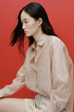 Outlet CAMISA CUADROS BOLSILLO ZW COLLECTION Mujer Camisas / Blusas