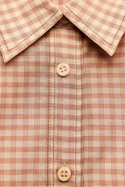 Outlet CAMISA CUADROS BOLSILLO ZW COLLECTION Mujer Camisas / Blusas