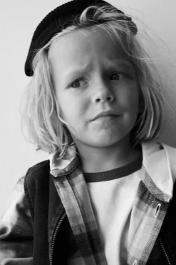 Niños ZARA 1½ - 6 Años·Camisas / Sobrecamisas<CAMISA CUADROS CAPUCHA