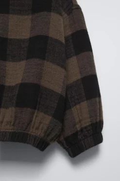 Niños ZARA 1½ - 6 Años·Camisas|1½ - 6 Años·Camisas / Sobrecamisas<CAMISA CUADROS CAPUCHA