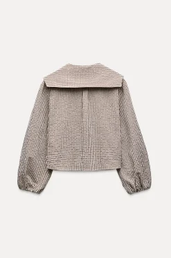 New CAMISA CUADROS CUELLO BOBO Mujer Camisas / Blusas