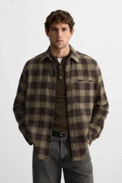 Best CAMISA CUADROS ESTRUCTURA Hombre Camisas|Sobrecamisas