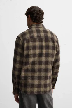 Best CAMISA CUADROS ESTRUCTURA Hombre Camisas|Sobrecamisas