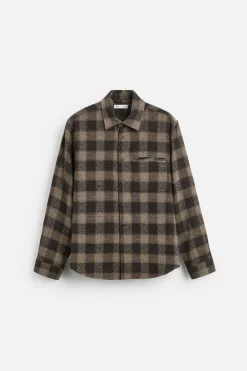 Best CAMISA CUADROS ESTRUCTURA Hombre Camisas|Sobrecamisas