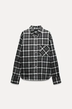 Discount CAMISA CUADROS FRANELA Mujer Camisas / Blusas