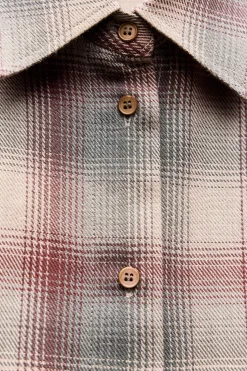 Online CAMISA CUADROS HOMBRERAS ZW COLLECTION Mujer Camisas / Blusas