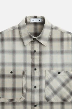 Online CAMISA CUADROS LAVADO Hombre Camisas