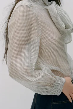 Discount CAMISA CUADROS LAZO ZW COLLECTION Mujer Camisas / Blusas