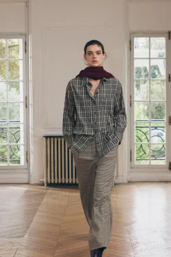 Outlet CAMISA CUADROS OVERSIZE ZW COLLECTION Mujer Camisas / Blusas