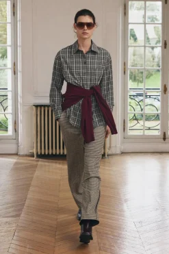 Outlet CAMISA CUADROS OVERSIZE ZW COLLECTION Mujer Camisas / Blusas