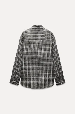 Outlet CAMISA CUADROS OVERSIZE ZW COLLECTION Mujer Camisas / Blusas