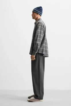 Clearance CAMISA CUADROS RELAXED FIT Hombre Camisas