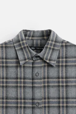 Clearance CAMISA CUADROS RELAXED FIT Hombre Camisas