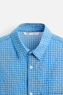 Hot CAMISA CUADROS TEXTURA Hombre Camisas