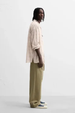 Outlet CAMISA CUADROS TEXTURA Hombre Camisas