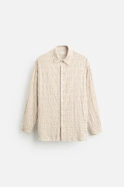 Outlet CAMISA CUADROS TEXTURA Hombre Camisas