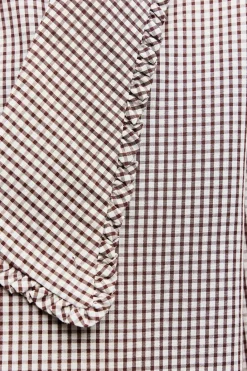 Hot CAMISA CUELLO BOBO CUADRO VICHY Mujer Camisas / Blusas