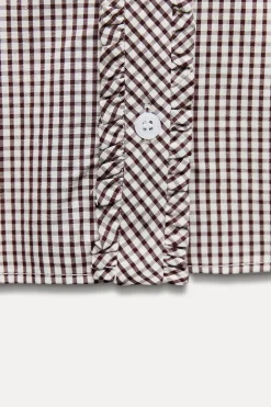 Hot CAMISA CUELLO BOBO CUADRO VICHY Mujer Camisas / Blusas