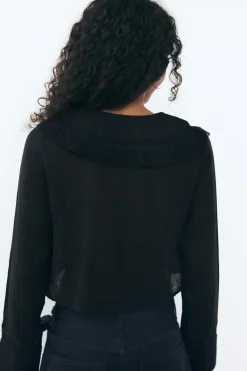 Outlet CAMISA CUELLO BOBO LAZO Mujer Camisas / Blusas