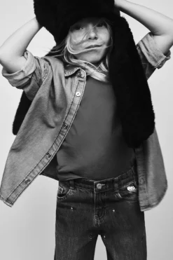 Niños ZARA 1½ - 6 Años·Camisas|1½ - 6 Años·Camisas / Sobrecamisas<CAMISA DENIM