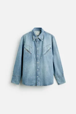 Online CAMISA DENIM BOLSILLOS Hombre Camisas