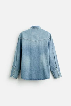 Online CAMISA DENIM BOLSILLOS Hombre Camisas