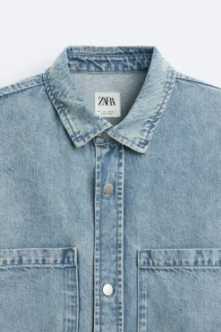 Outlet CAMISA DENIM BOXY FIT Hombre Camisas