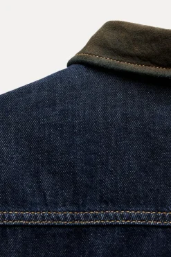 Sale CAMISA DENIM COMBINADA ZW COLLECTION Mujer Camisas / Blusas