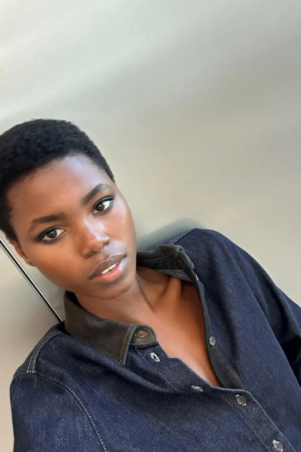 Sale CAMISA DENIM COMBINADA ZW COLLECTION Mujer Camisas / Blusas