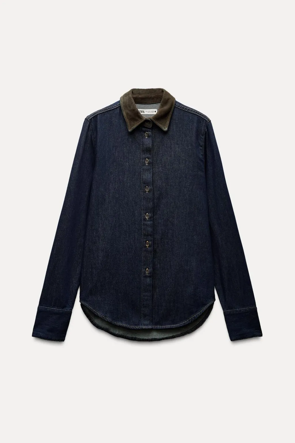 Sale CAMISA DENIM COMBINADA ZW COLLECTION Mujer Camisas / Blusas