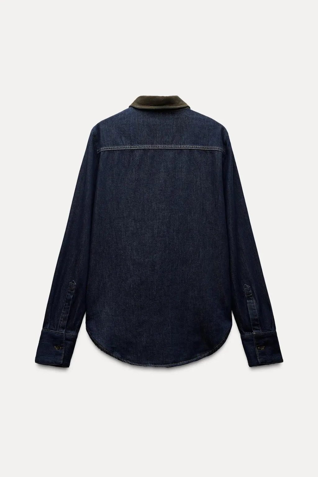 Sale CAMISA DENIM COMBINADA ZW COLLECTION Mujer Camisas / Blusas