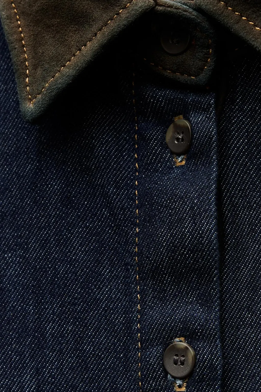 Sale CAMISA DENIM COMBINADA ZW COLLECTION Mujer Camisas / Blusas