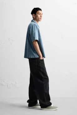 Sale CAMISA DENIM CREMALLERA Hombre Camisas