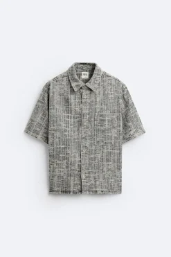 Best CAMISA DENIM JACQUARD Hombre Camisas