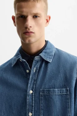 Clearance CAMISA DENIM LAVADA Hombre Camisas