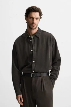 Clearance CAMISA DENIM LAVADA Hombre Camisas