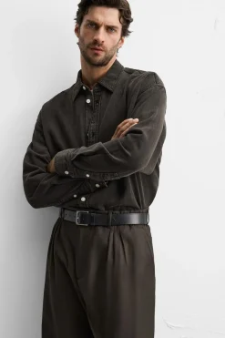 Clearance CAMISA DENIM LAVADA Hombre Camisas