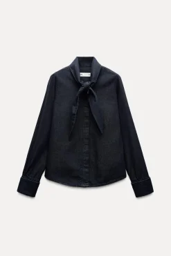 Sale CAMISA DENIM LAZADA ZW COLLECTION Mujer Camisas / Blusas