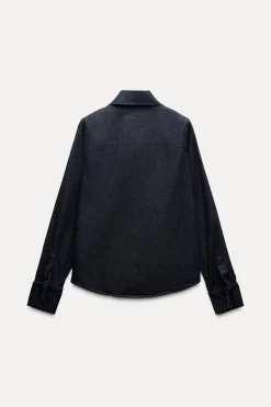 Sale CAMISA DENIM LAZADA ZW COLLECTION Mujer Camisas / Blusas