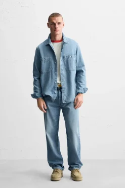 Outlet CAMISA DENIM LIGERO Hombre Camisas