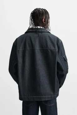 Hot CAMISA DENIM OVERSIZE BOLSILLOS Hombre Camisas|Sobrecamisas